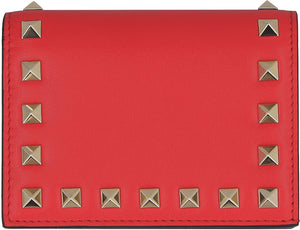 Valentino Garavani - Rockstud leather wallet-1